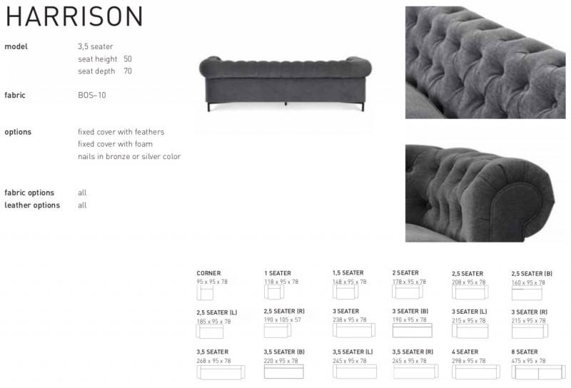 HARRISON SOFA  - TIMELESS SOFA